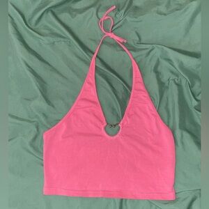 Shein pink halter top